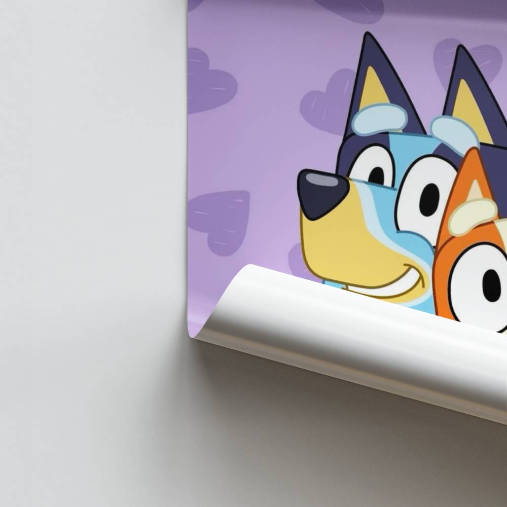 Póster Bluey Bingo Abrazo