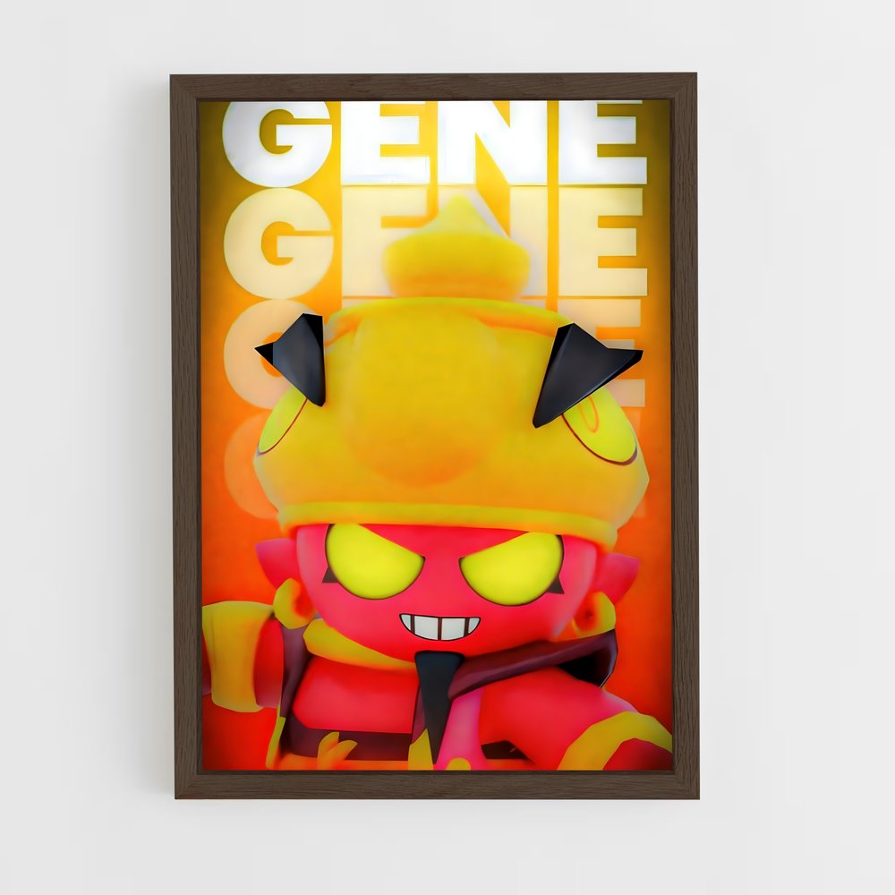 brawl-stars-7 cadre Bois foncé