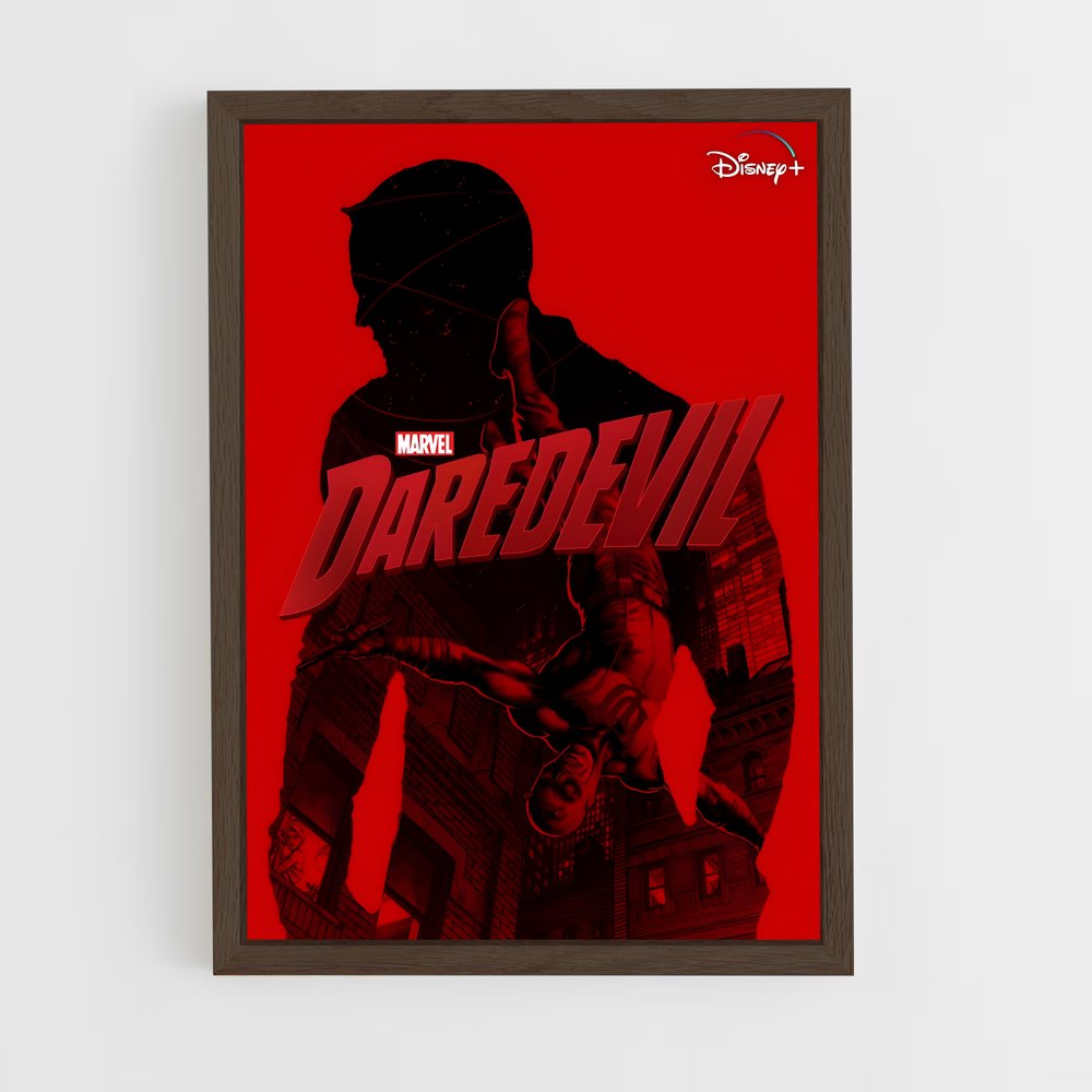 daredevil-14 cadre Bois foncé