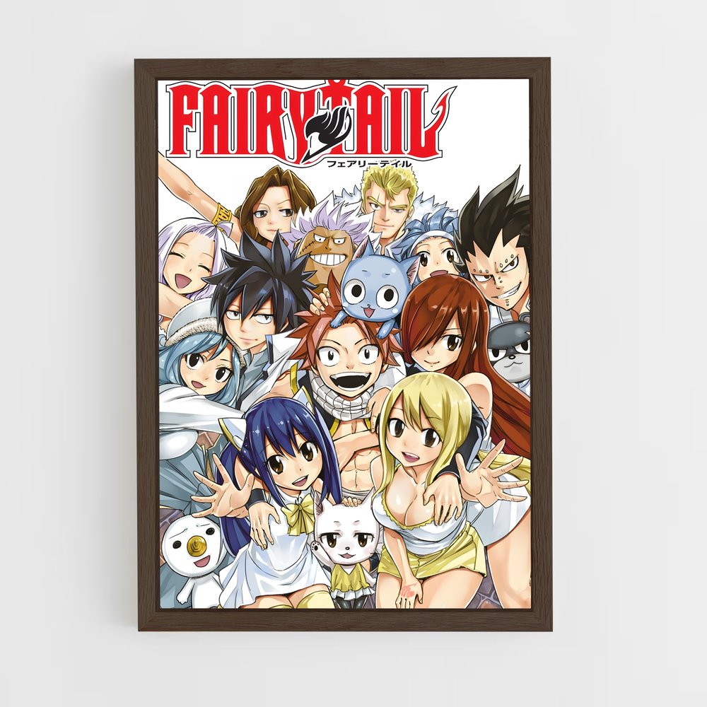 fairy-tail-2 cadre Bois foncé