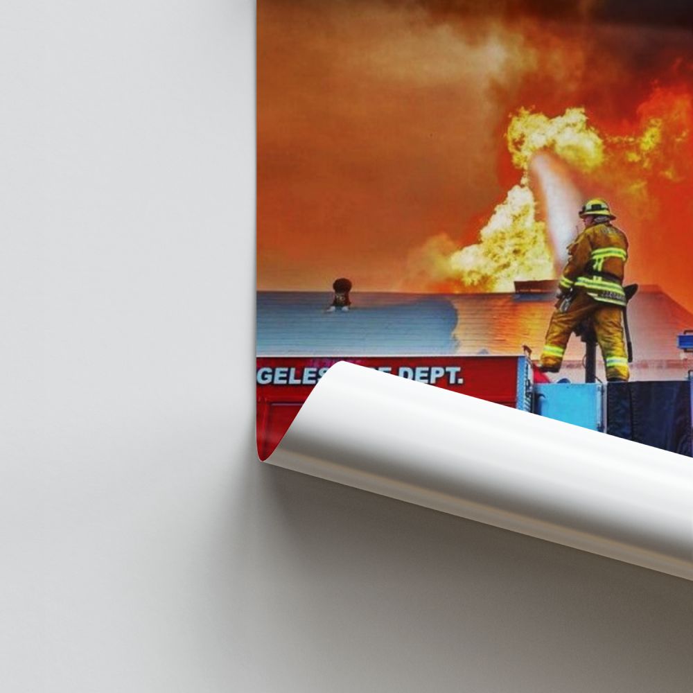 Camión de bomberos Póster