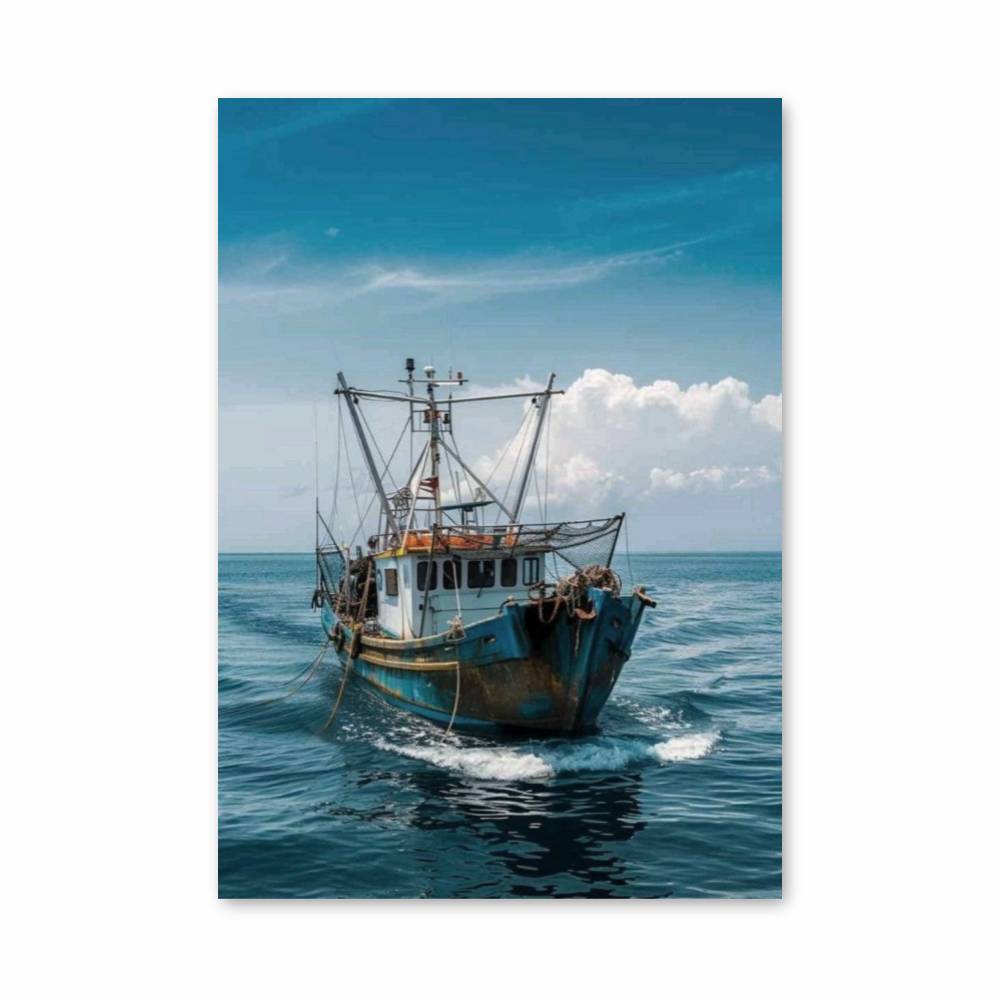 Poster Bateau au Large