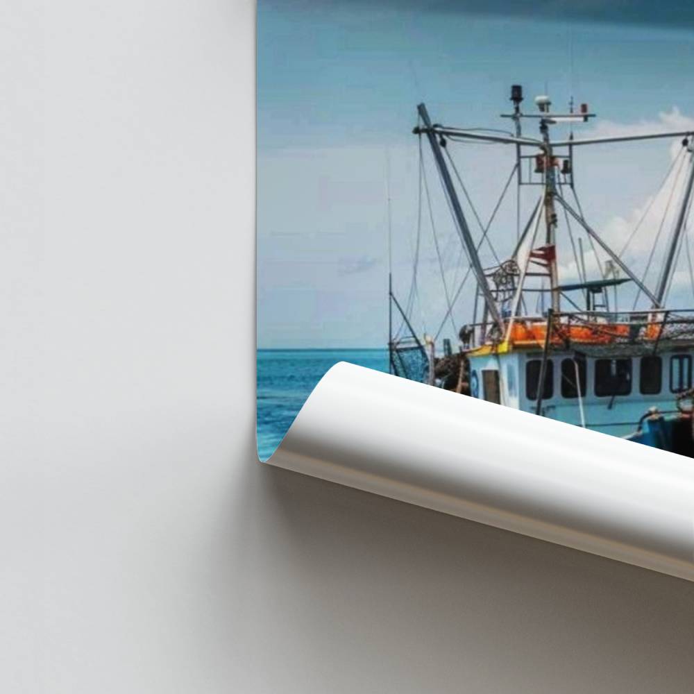 Póster Barco en alta mar