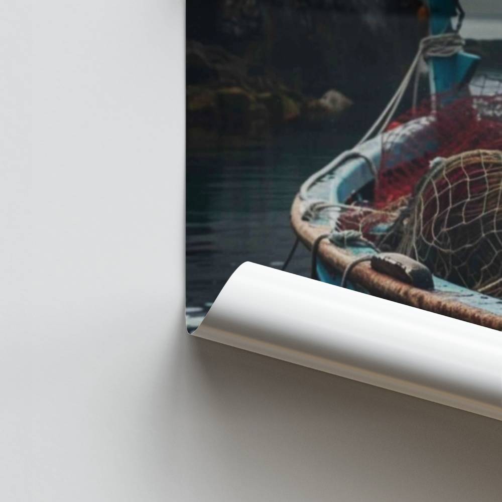 Barco pescador Póster