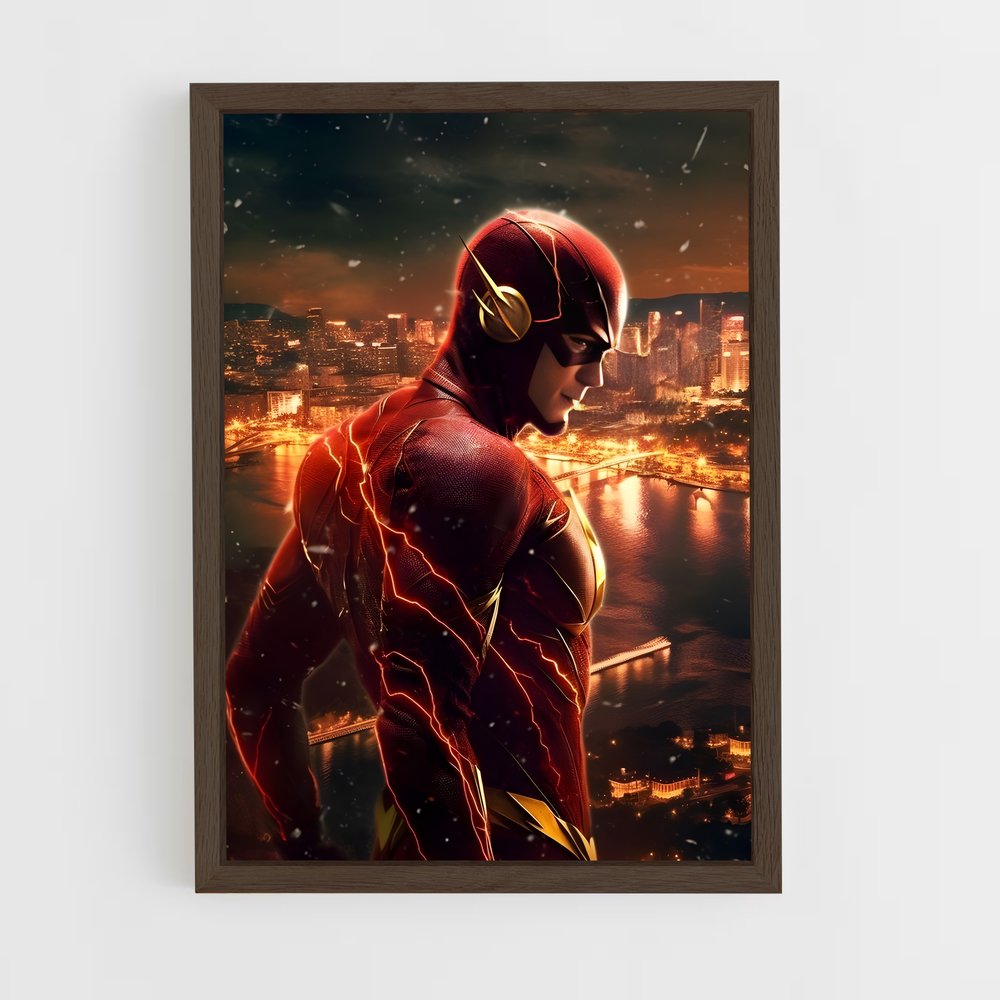 flash-9 cadre Bois foncé