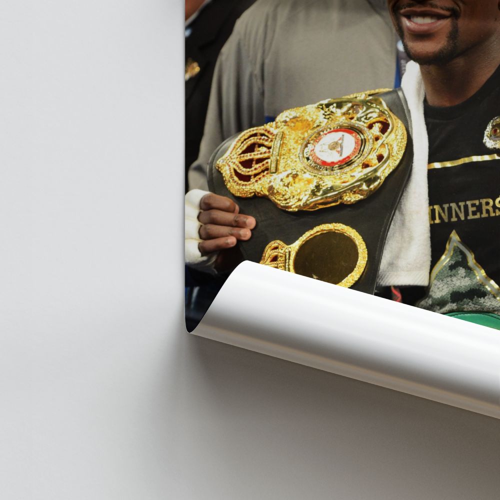 Póster Cinturón de Floyd Mayweather