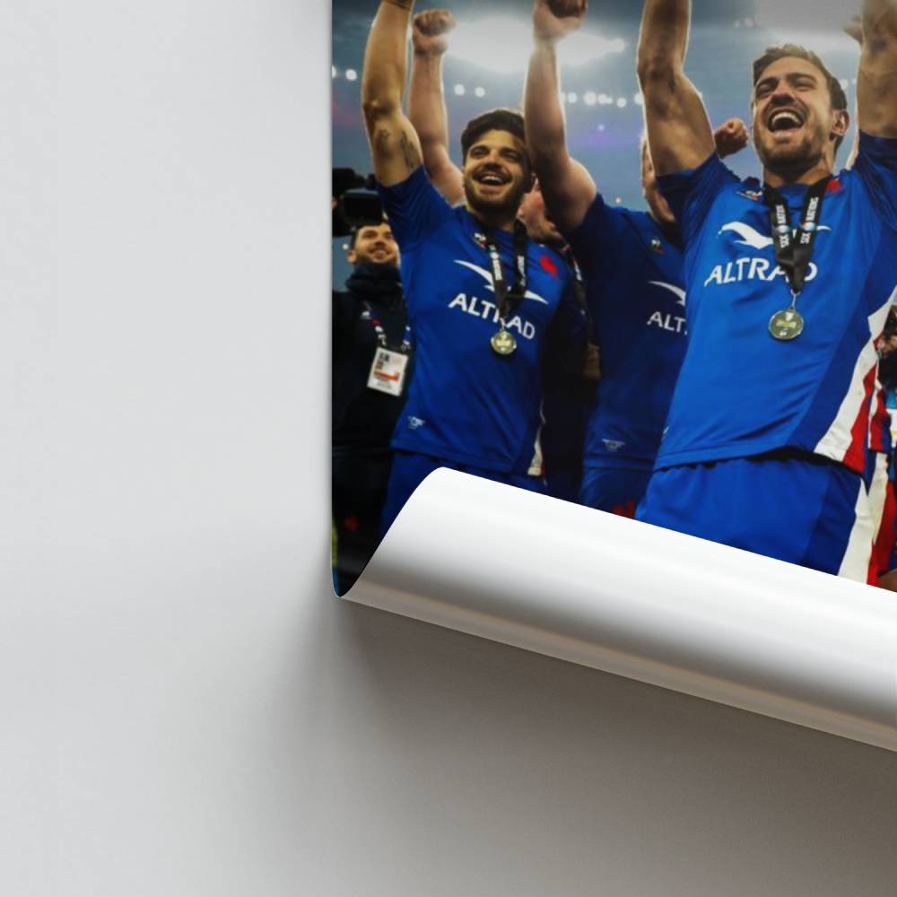 Poster Victoire Rugby France