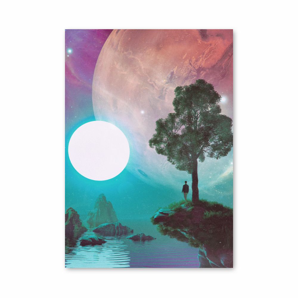 Poster Futuriste Planète