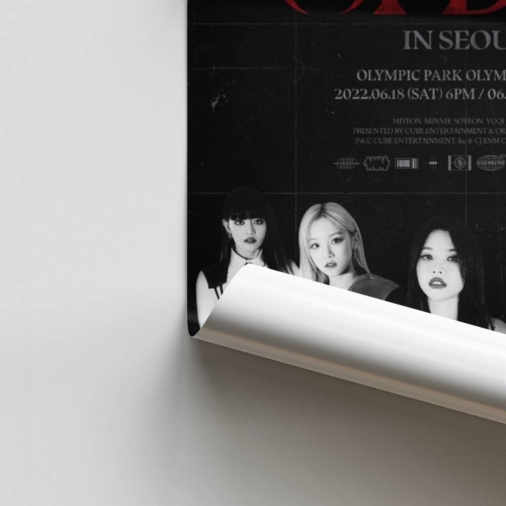 Póster Just Me GI-DLE en Seúl