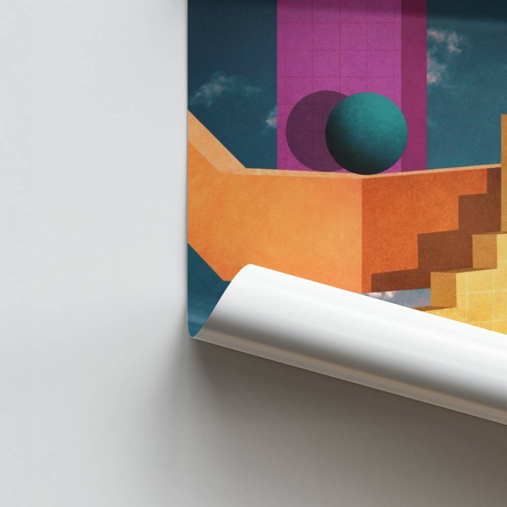 Póster Elevación geométrica