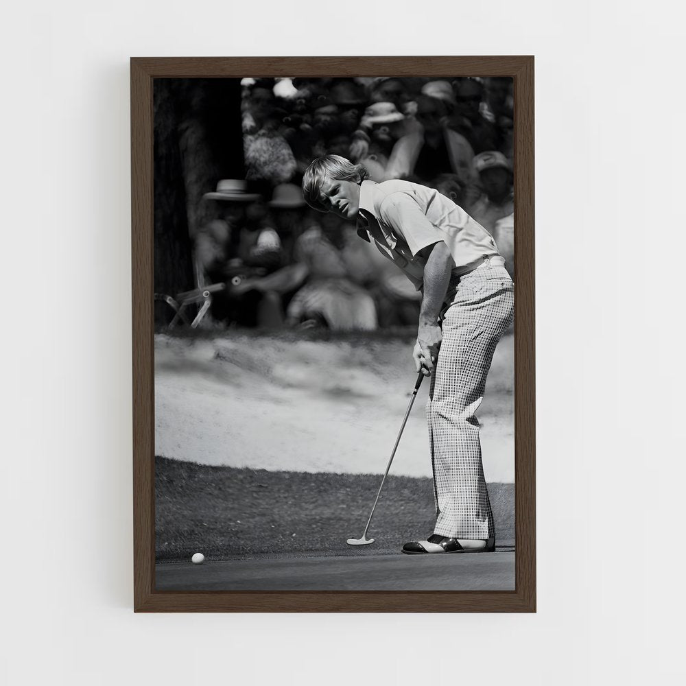 golf-1 cadre Bois foncé