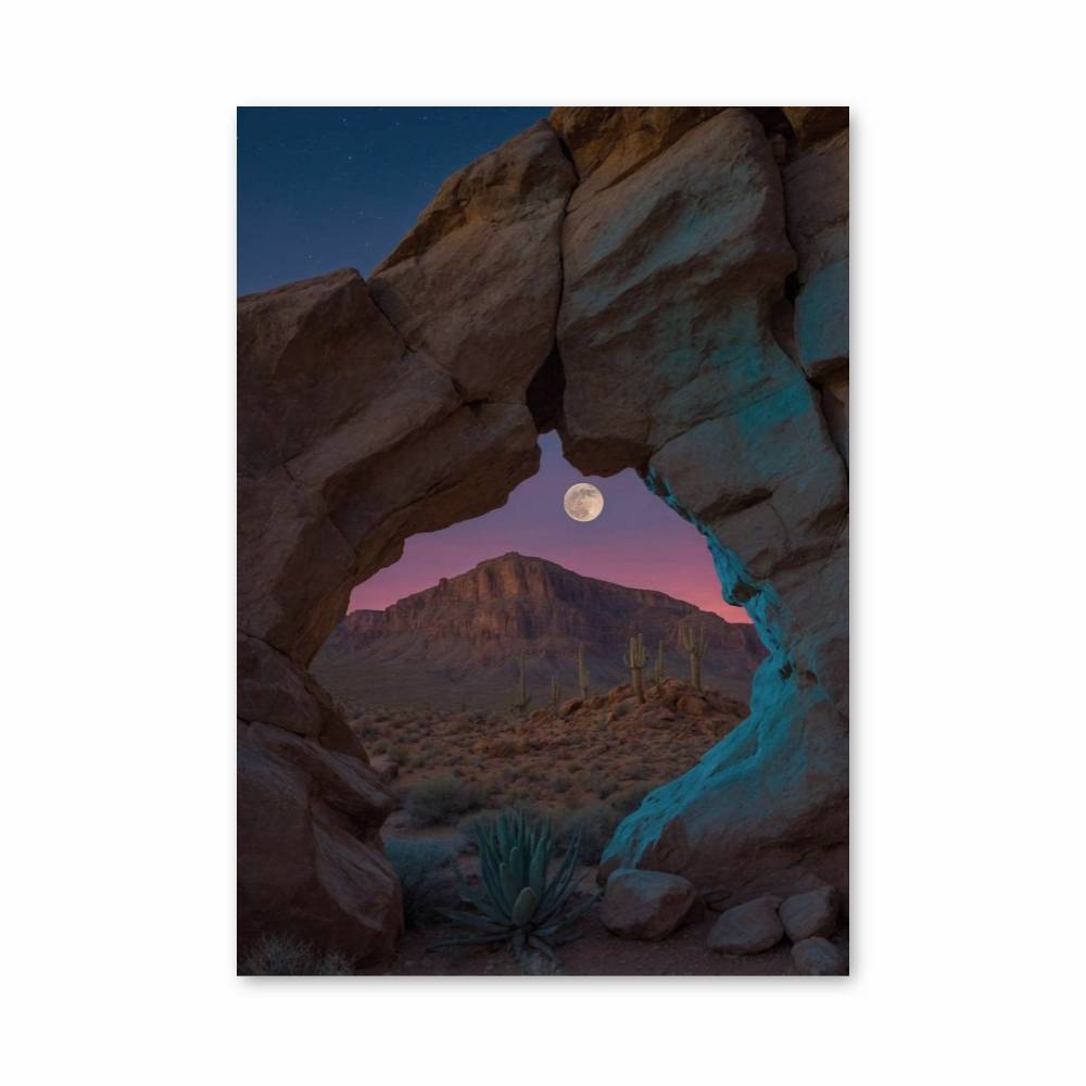 Poster Lune du Canyon