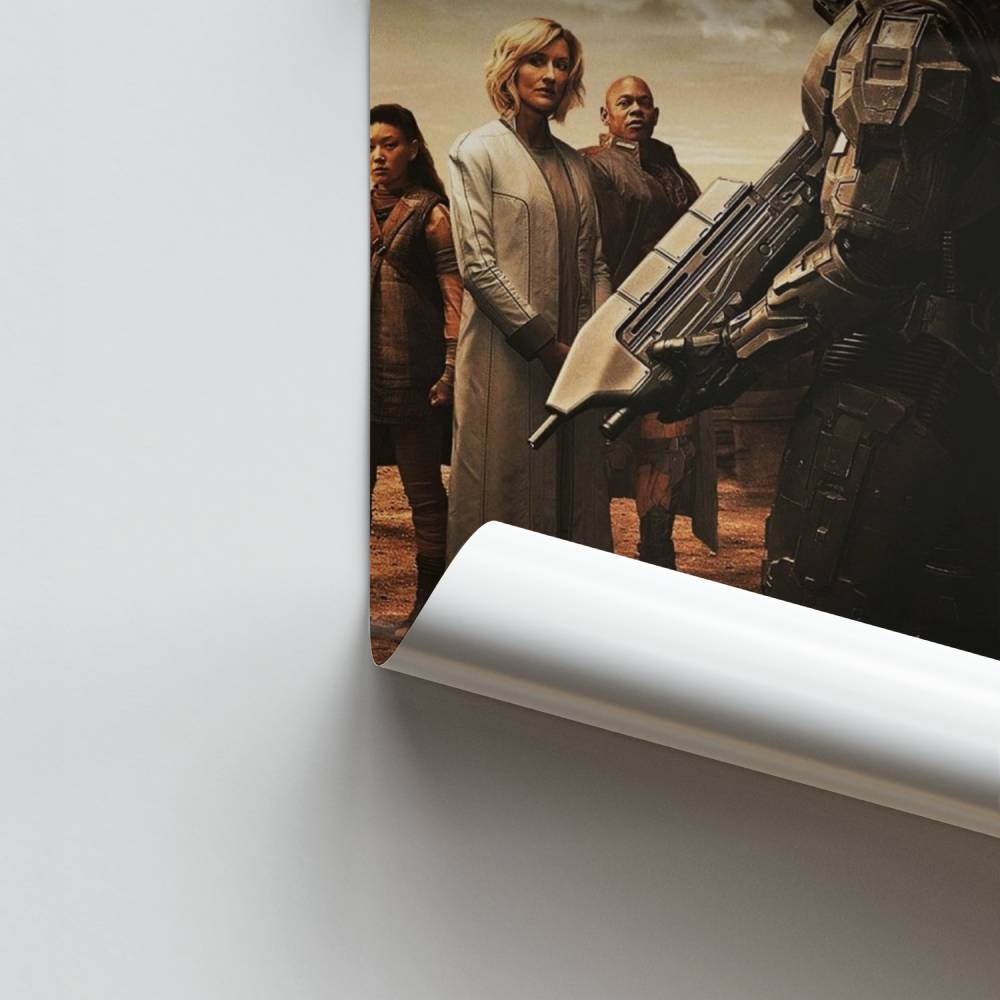 Póster Guerrero del futuro