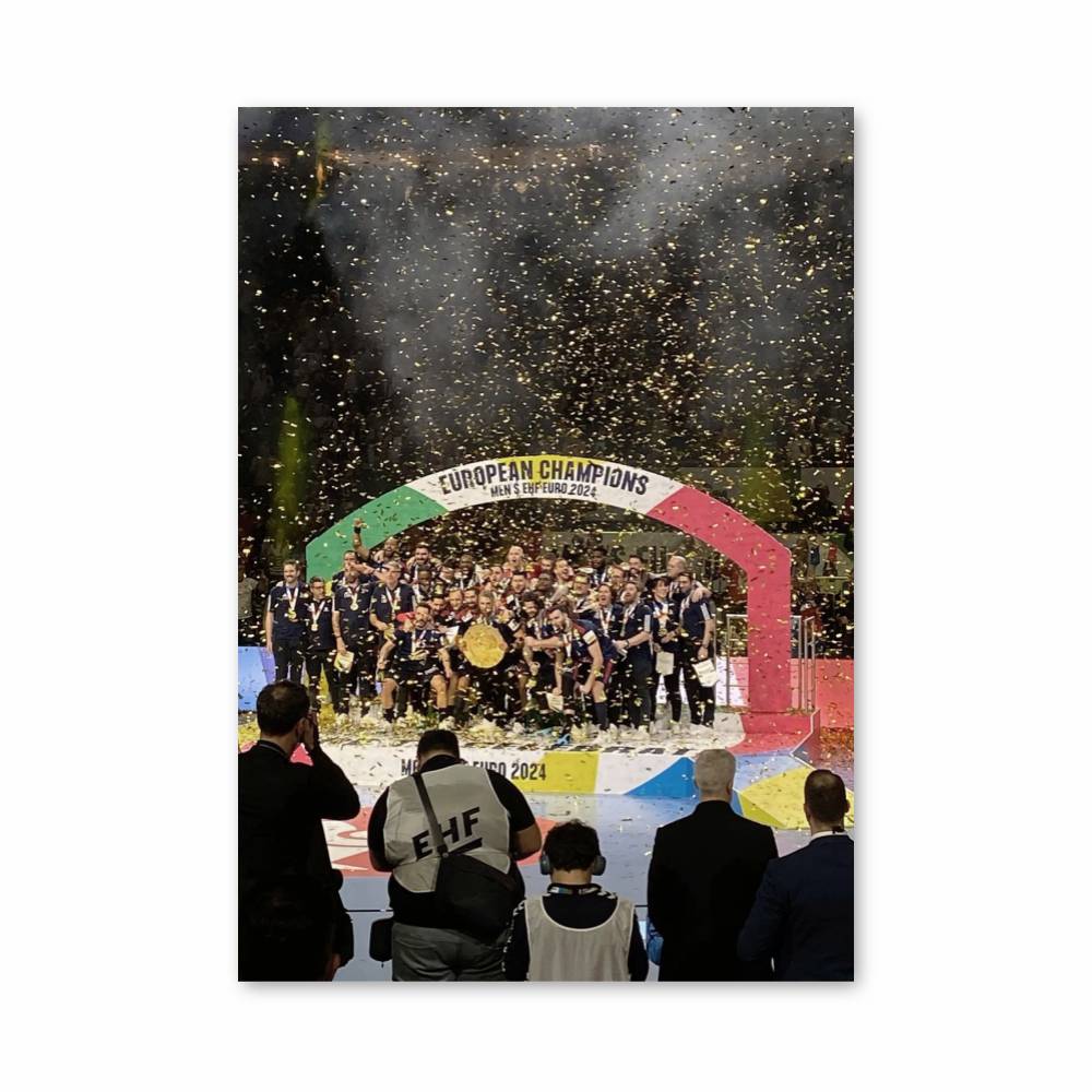 Poster Champions Européens Handball
