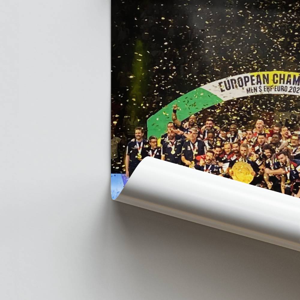 Cartel Campeones de Europa de Balonmano