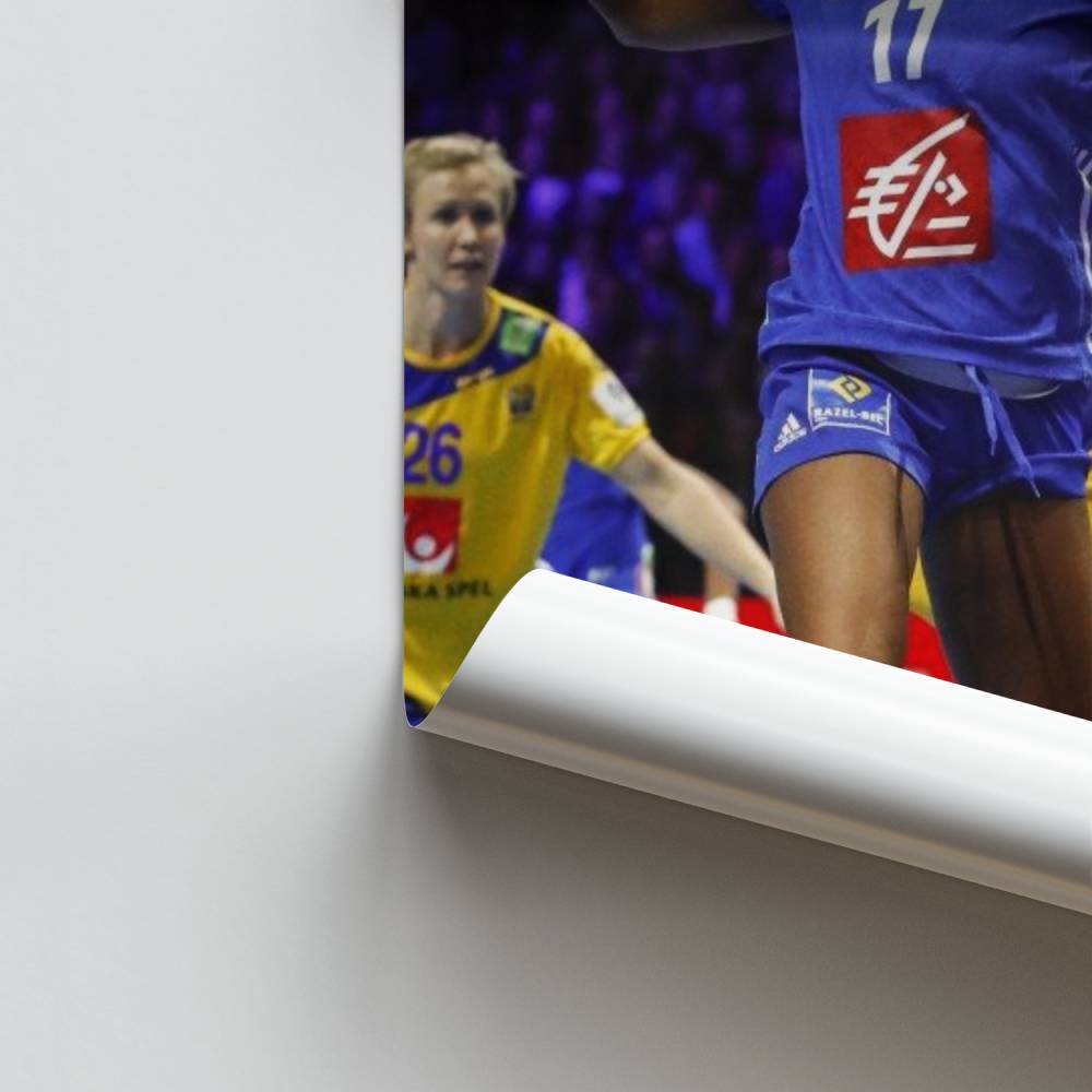 Póster Acción de balonmano