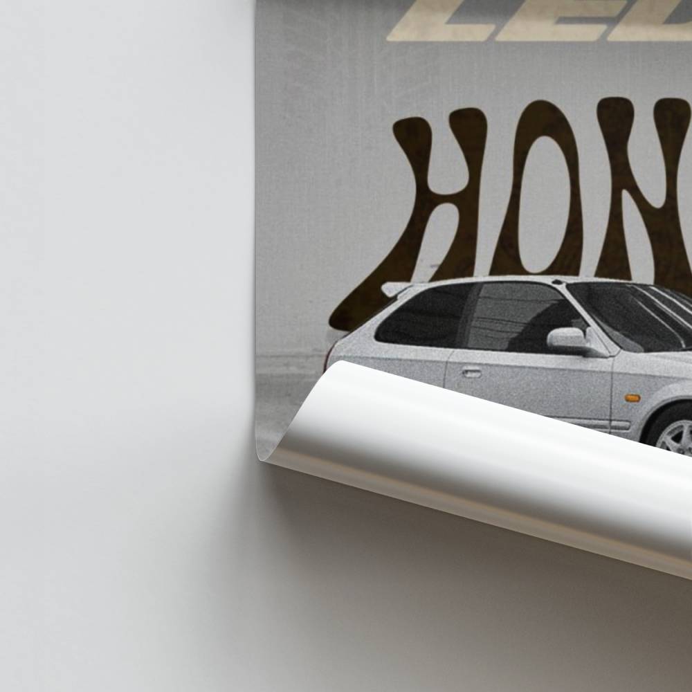 Poster Civic Type R Retro
