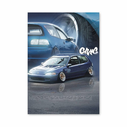 Poster Civic Édition Bleue