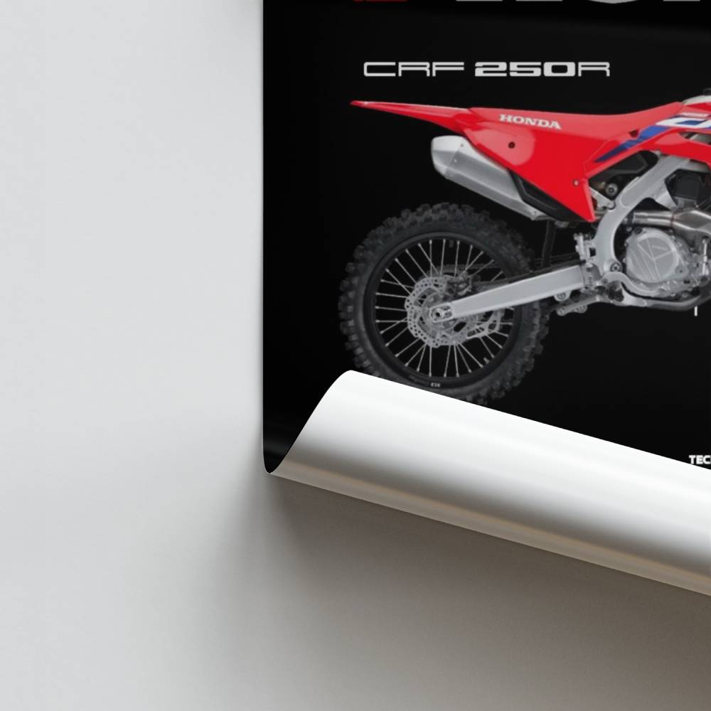 Póster Honda CRF250R de carreras