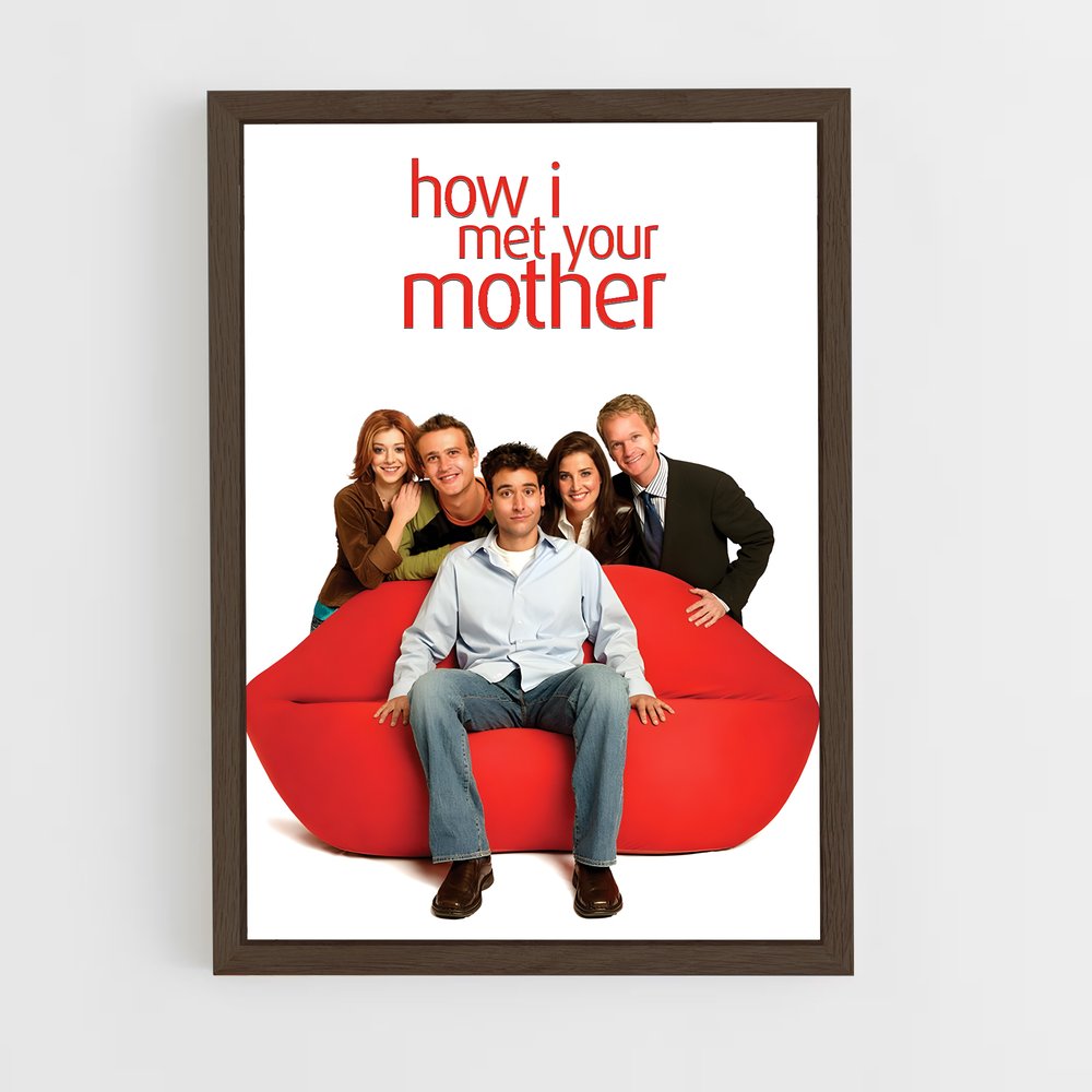how-i-met-your-mother-7 cadre Bois foncé