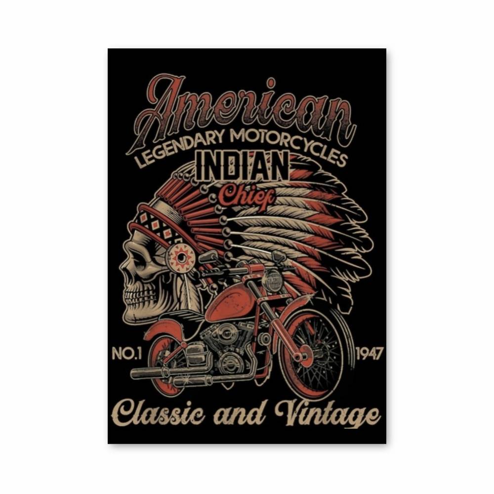 Poster Indian Chief Classic Vintage