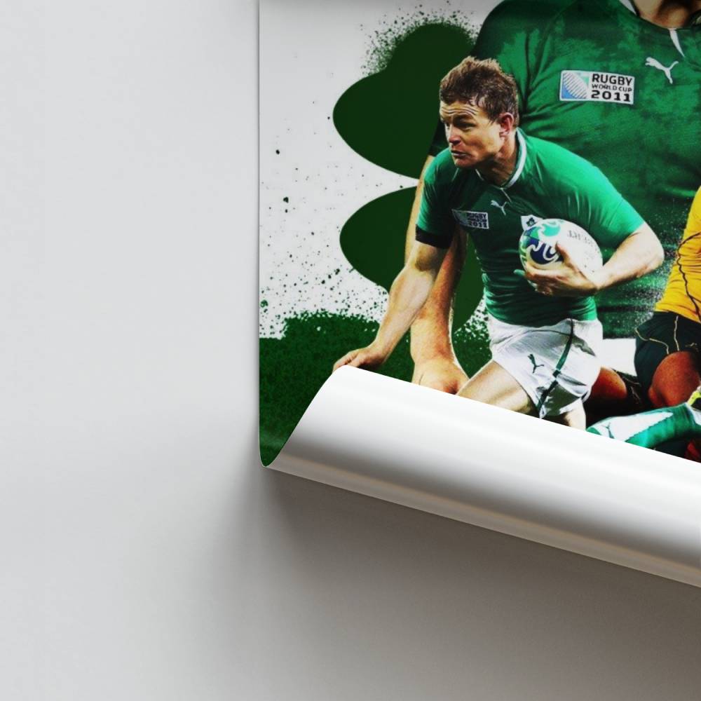 Póster Pasión del rugby irlandés