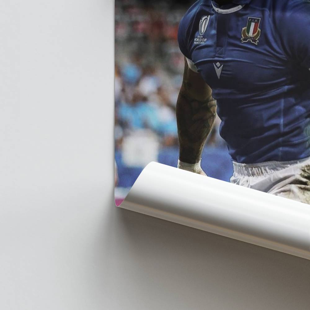 Poster Fierté Italienne Rugby