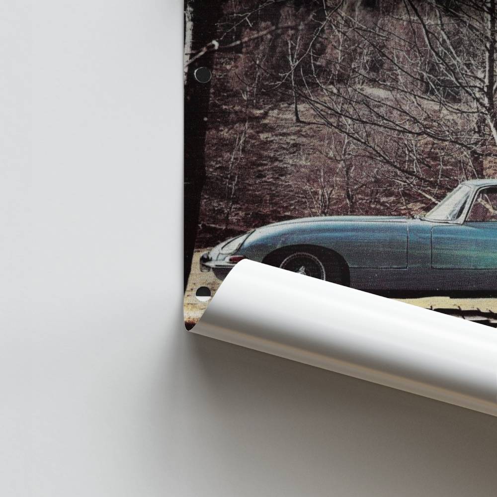 Escape de jaguar vintage Póster