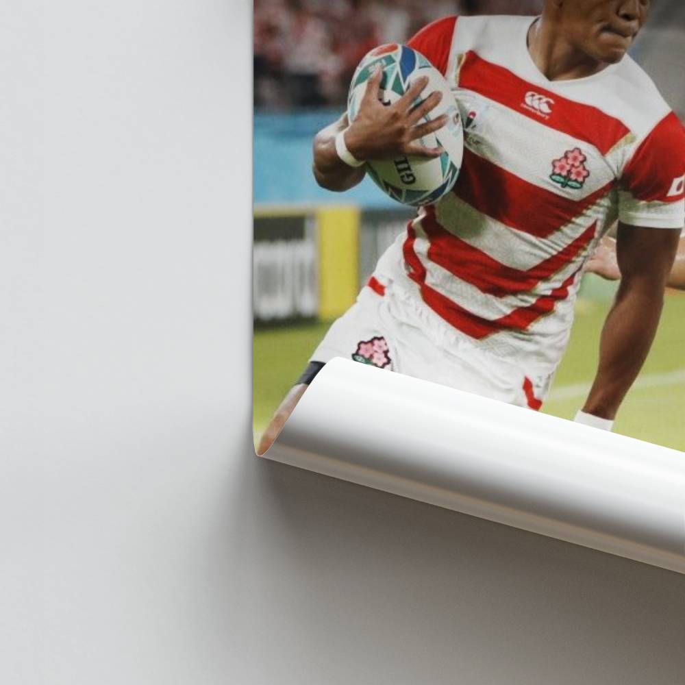 Acción de rugby japonés Póster