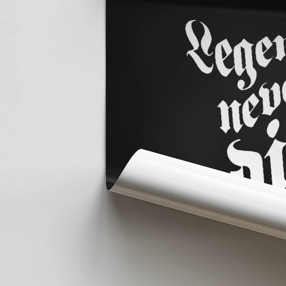 Póster Las leyendas nunca mueren