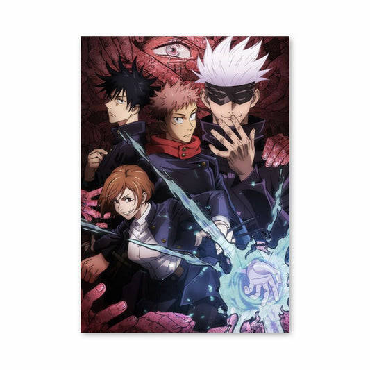 Poster Jujutsu Kaisen Équipe