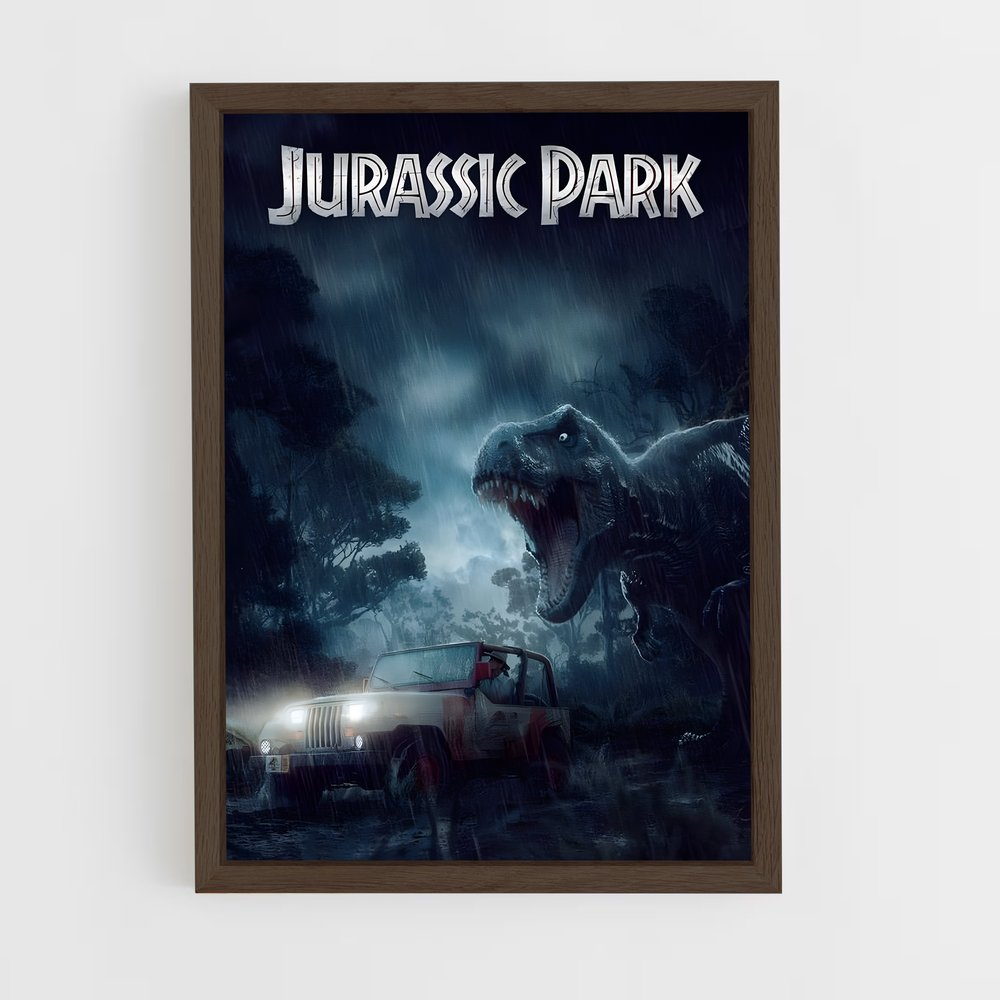 jurassic-park-10 cadre Bois foncé