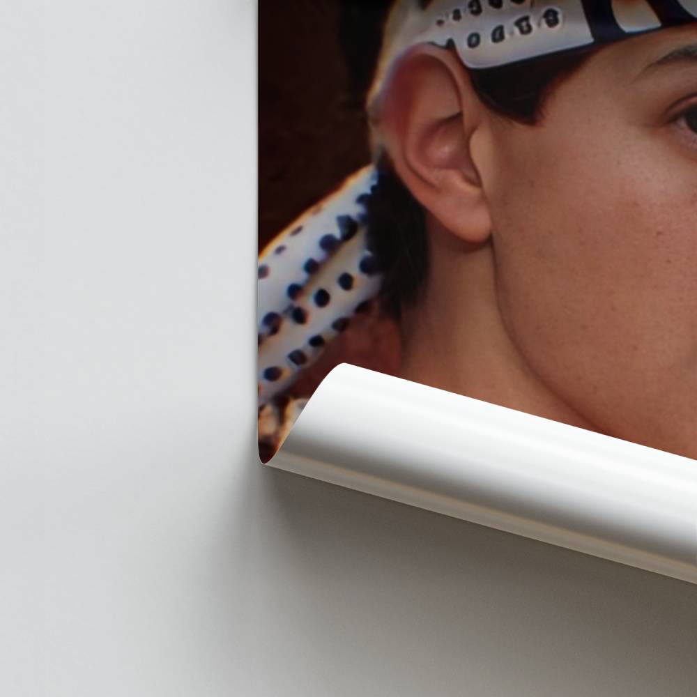 Cinturón blanco joven Póster