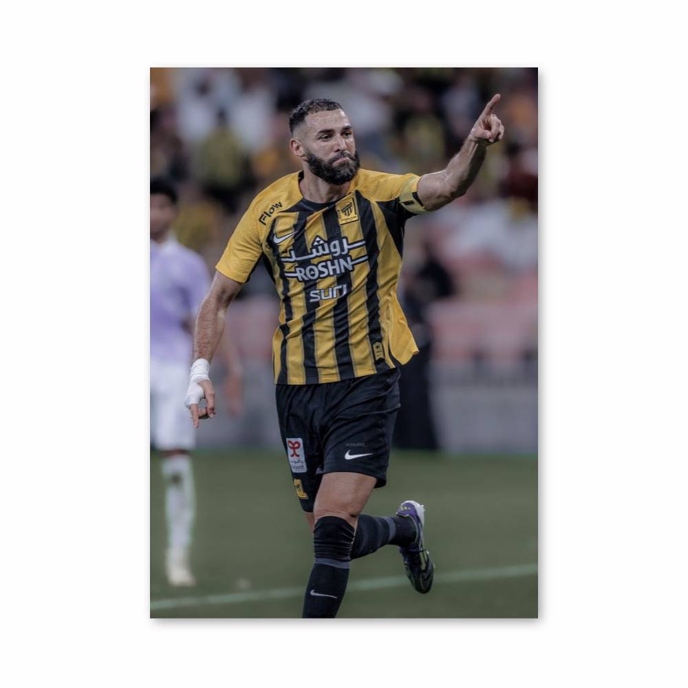 Poster Victoire en Jaune et Noir