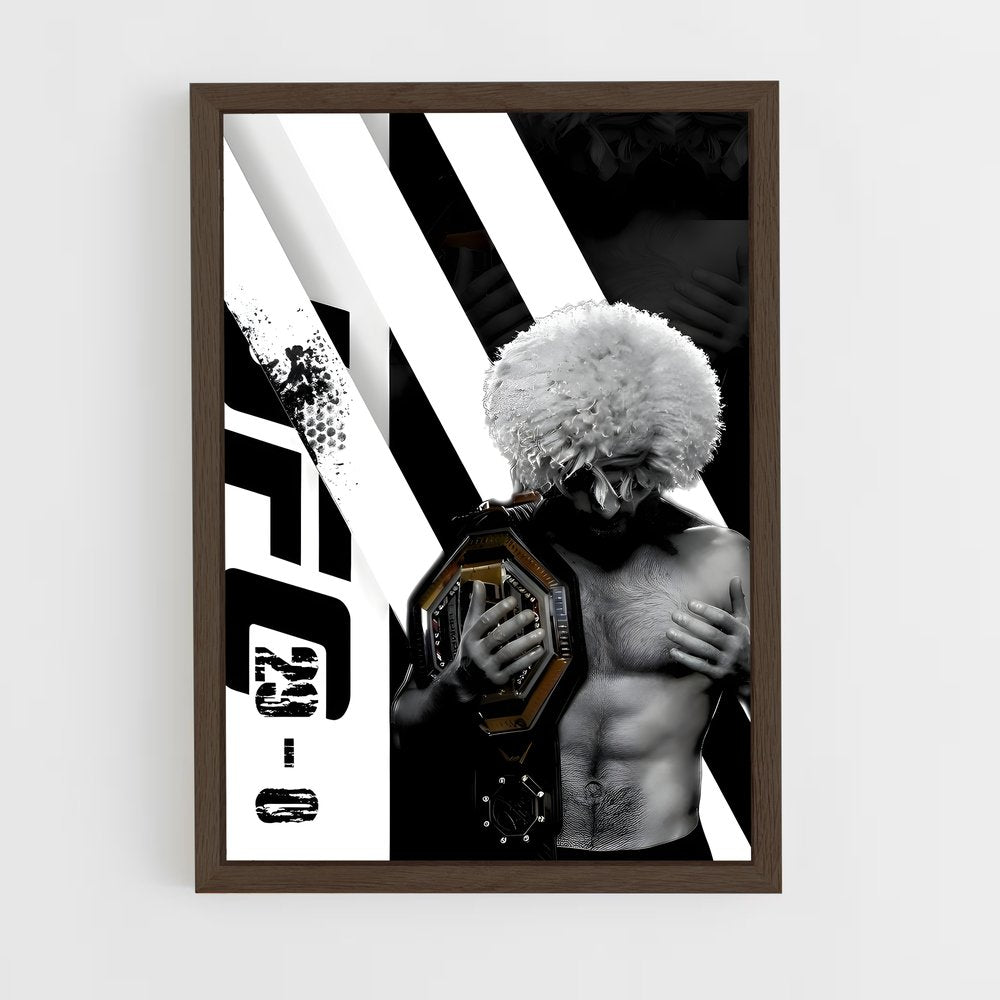 khabib-12 cadre Bois foncé