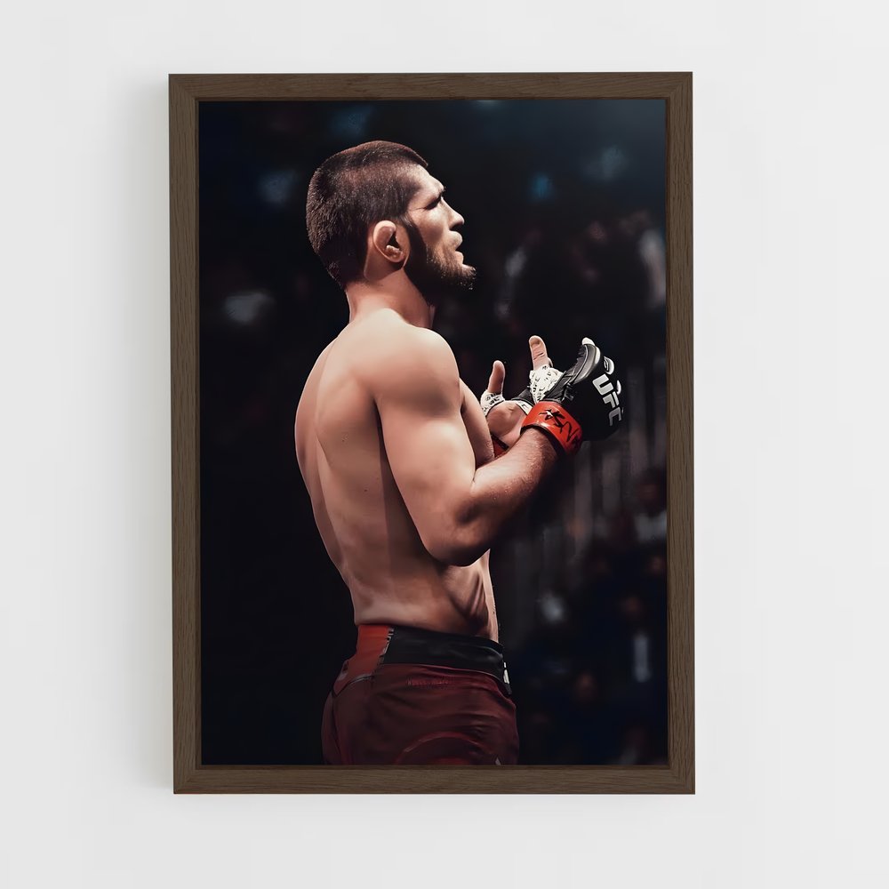 khabib-13 cadre Bois foncé