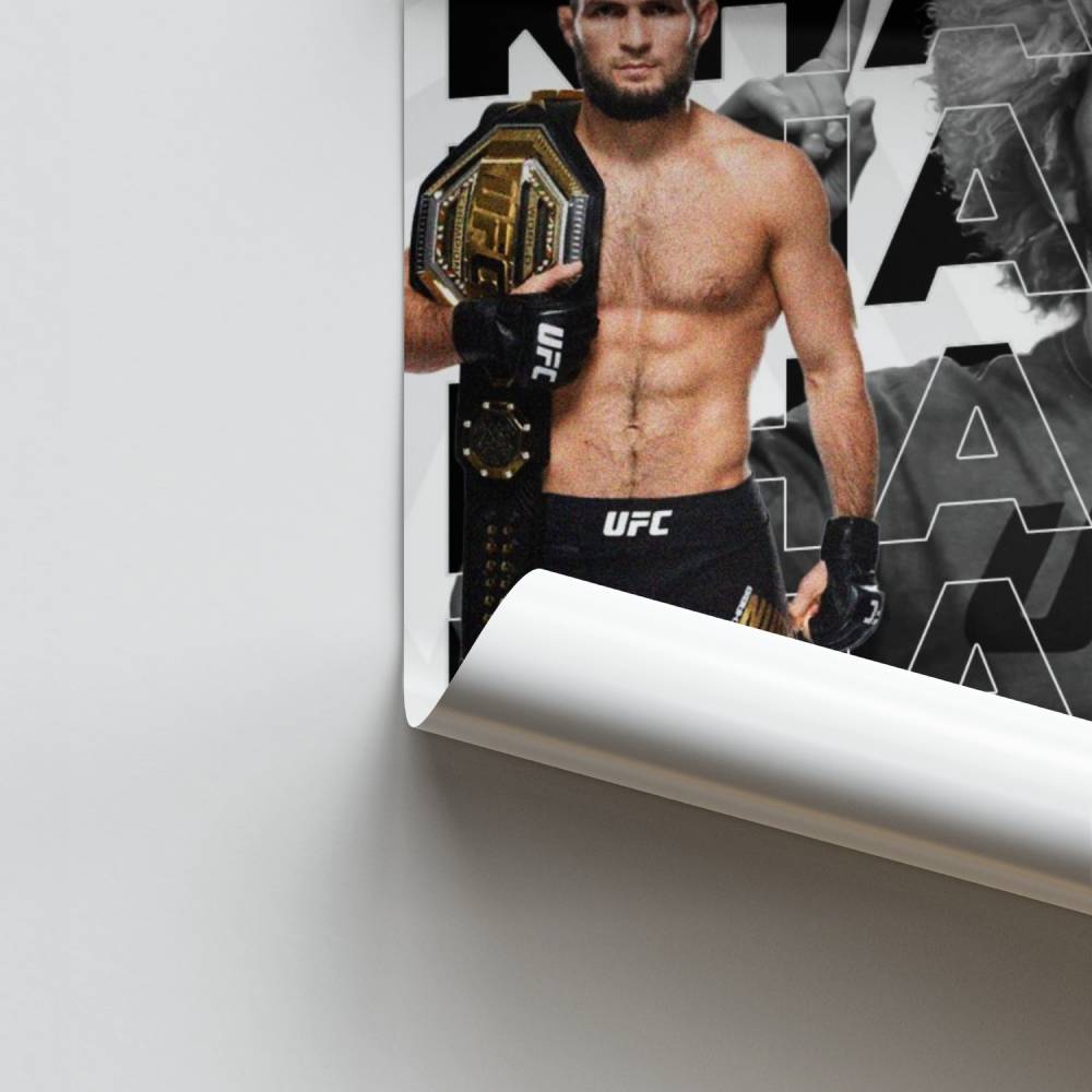 Cartel Campeón Khabib