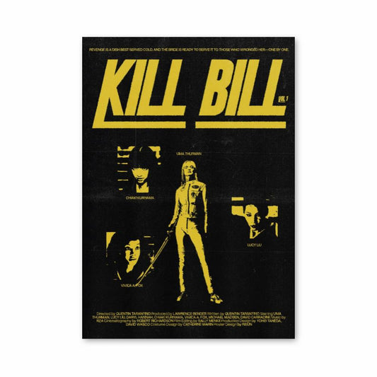 Poster Vengeance Jaune