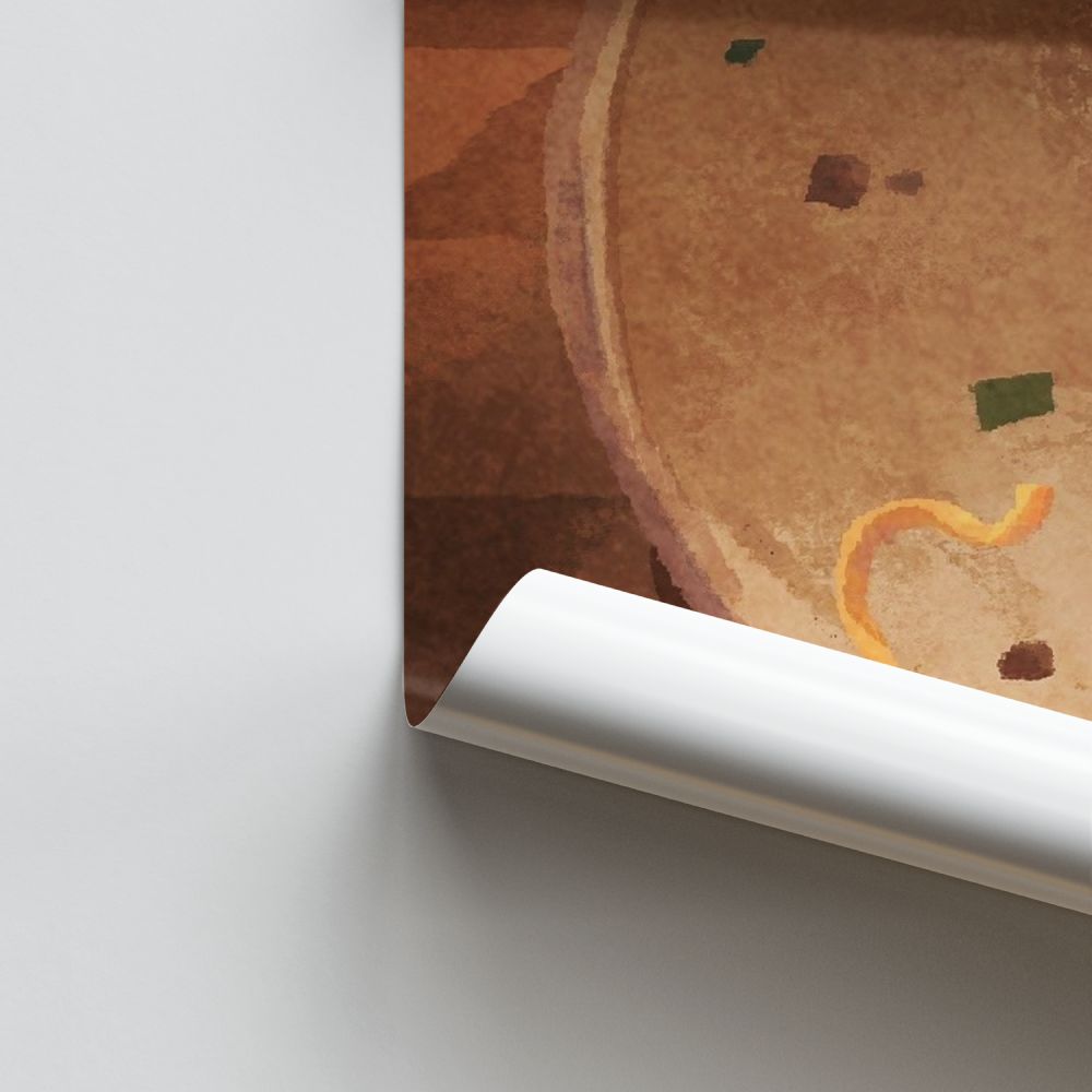 Taza de fideos Póster