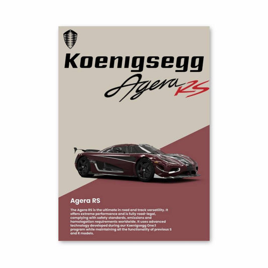 Poster Agera RS
