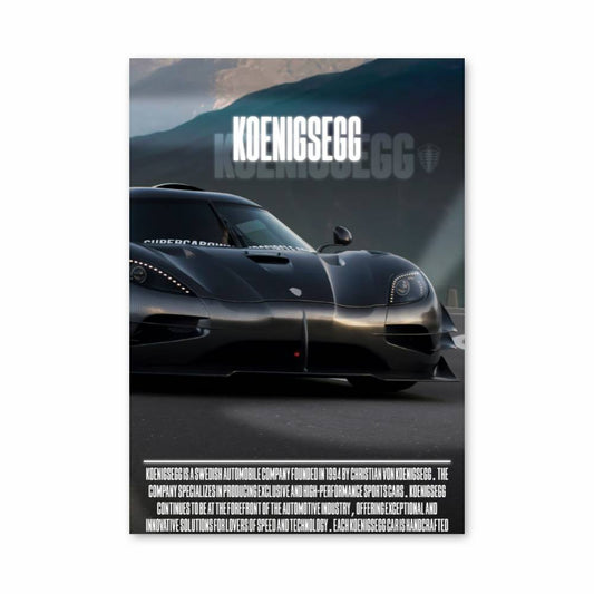 Poster Koenigsegg Performance