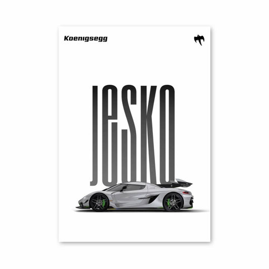 Poster Hypercar Grey