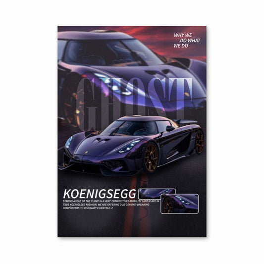 Poster Koenigsegg Ghost