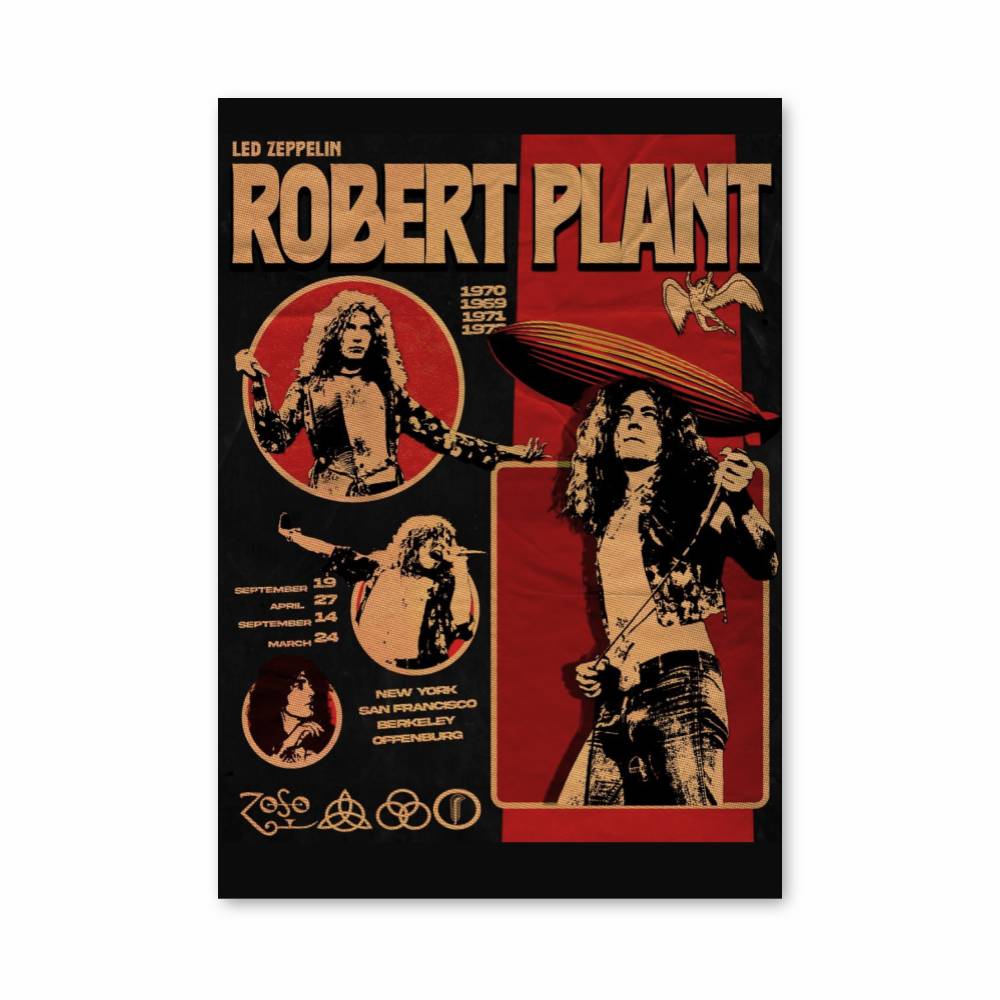 Poster Led Zeppelin Vintage Show