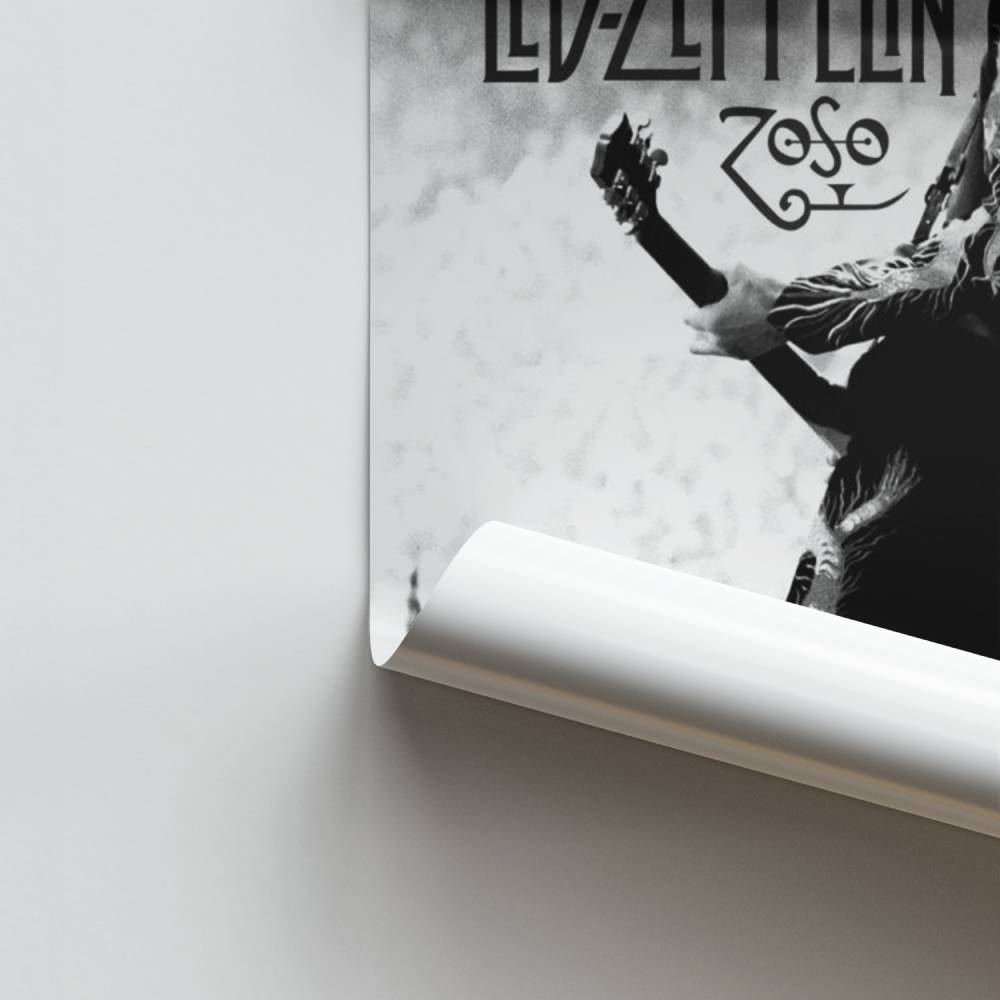 Cartel Led Zeppelin Leyenda Del Rock