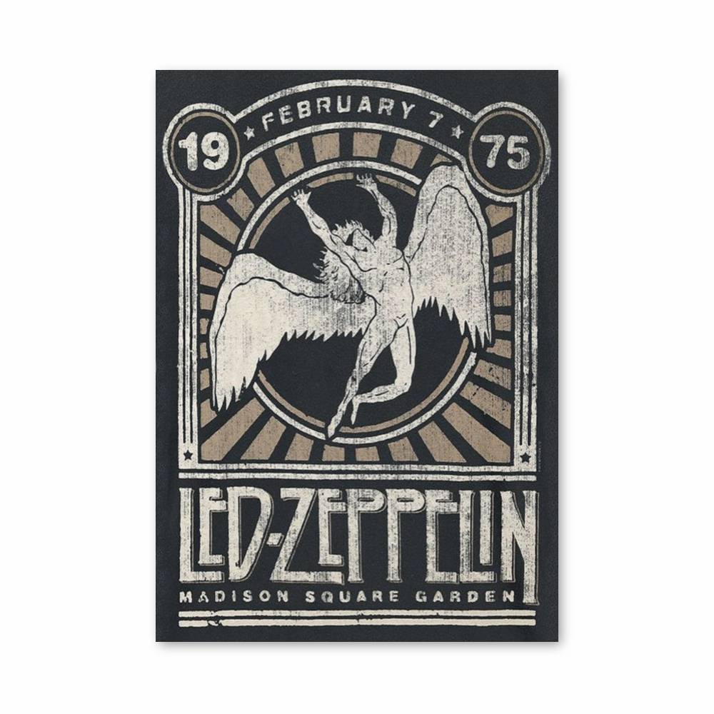 Poster Led Zeppelin Madison Square Garden 1975
