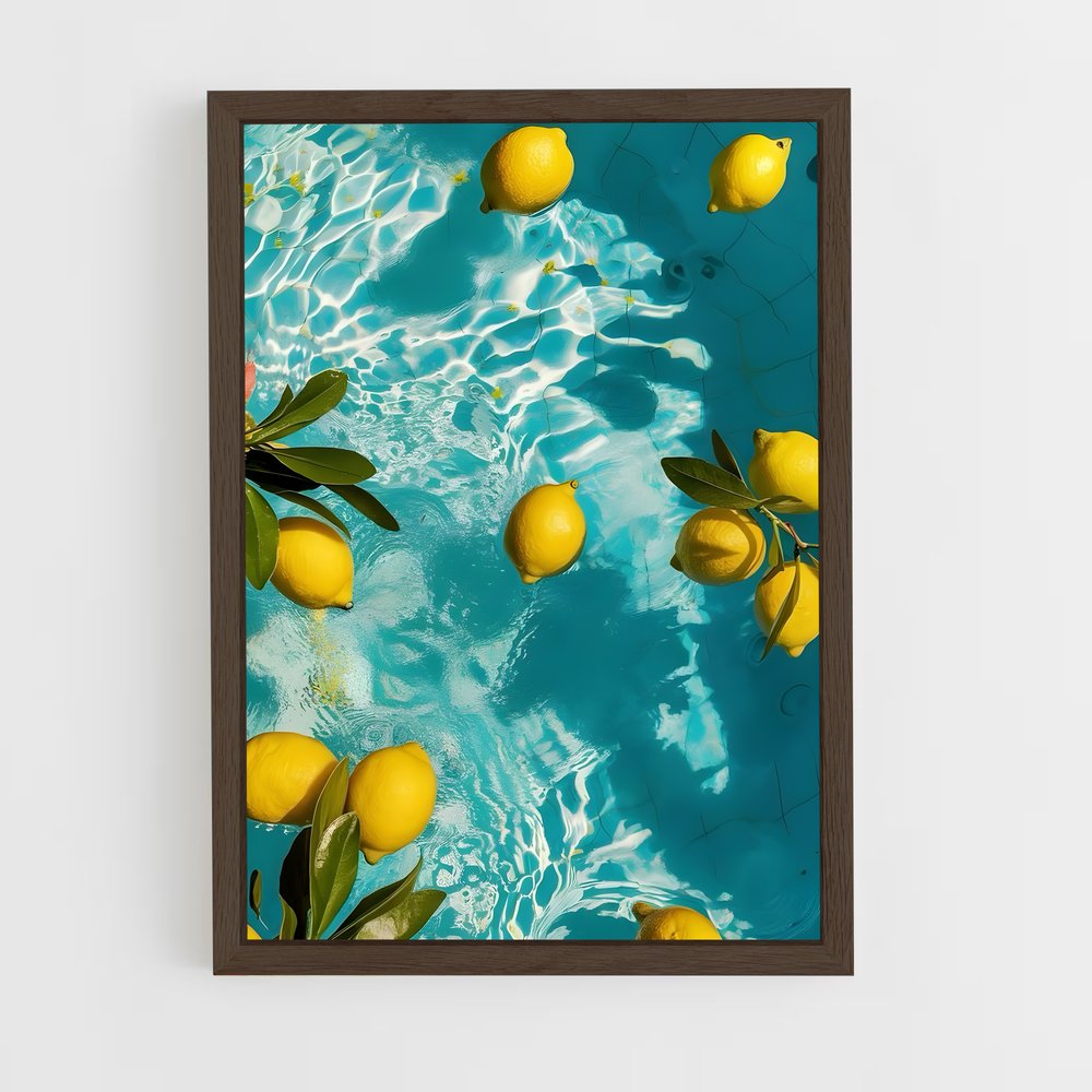 lemon-1 cadre Bois foncé