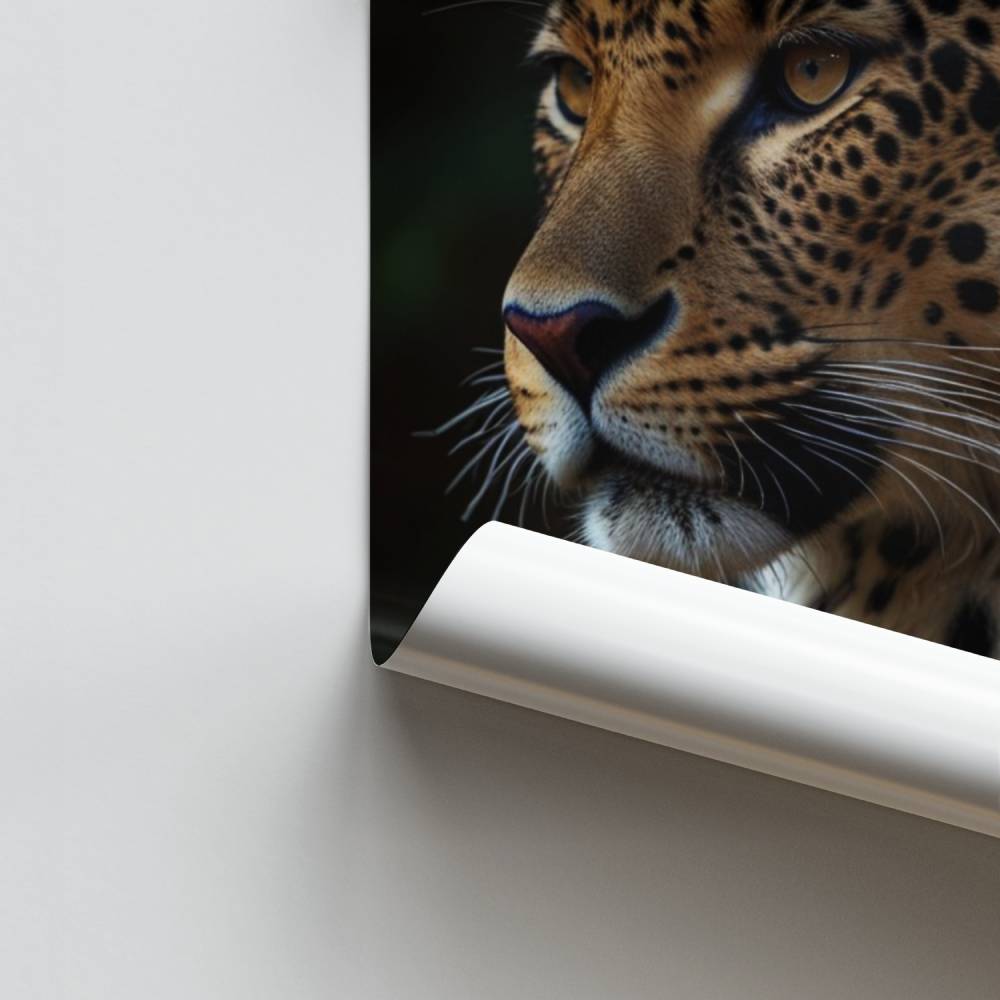 Elegancia de leopardo Póster