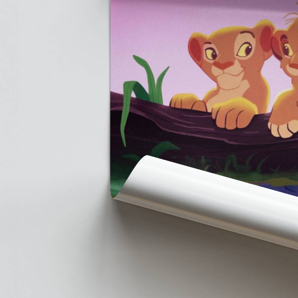 Póster Simba y Nala
