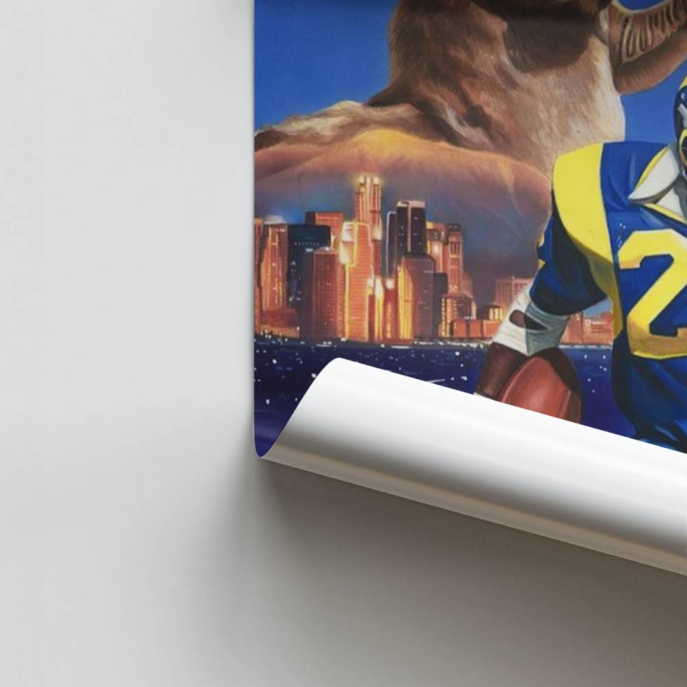 Póster Vintage de Los Ángeles Rams